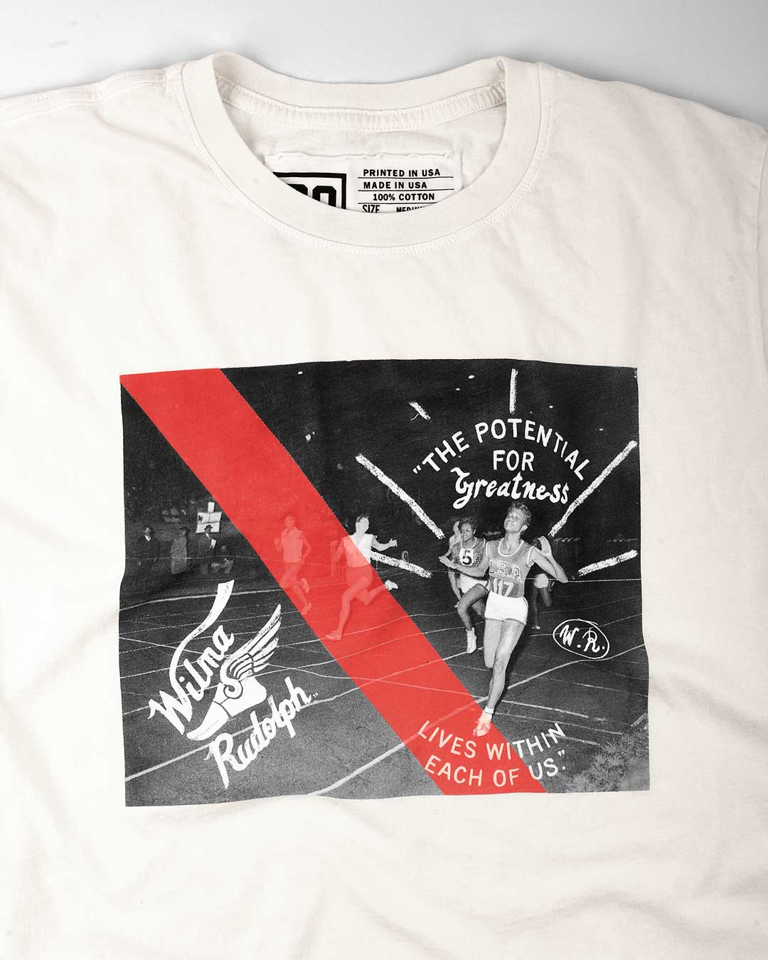 Wilma Rudolph &#39;Potential for Greatness&#39; Photo Tee - Roots of Fight