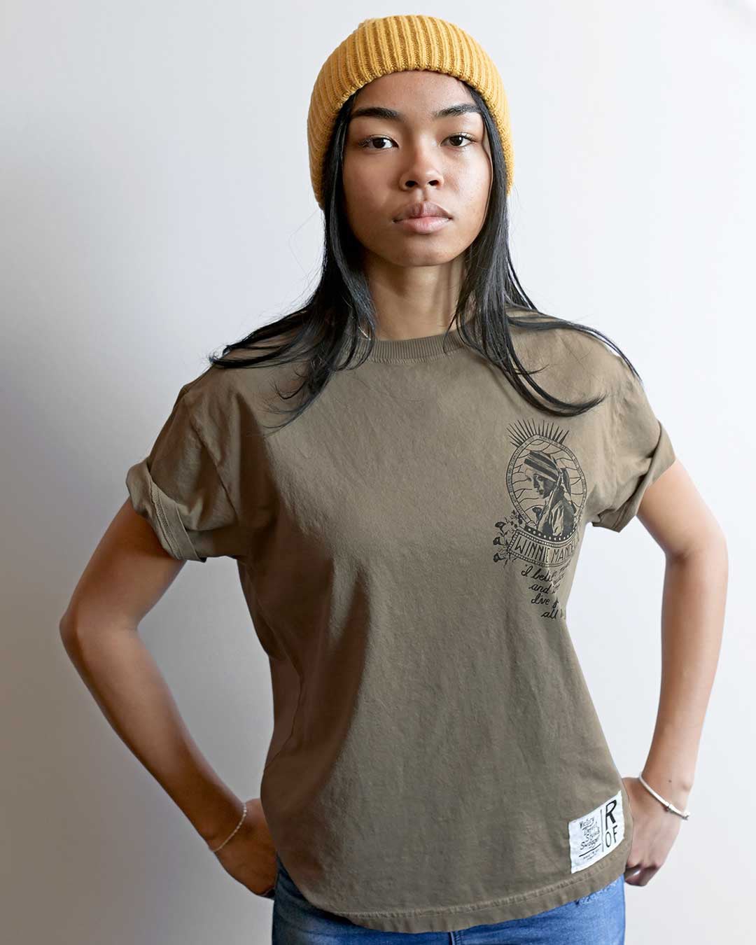 Winnie Mandela Olive Women's Tee - Roots of Fight